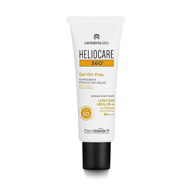 Heliocare 360 ​​​​gel sin aceite SPF 50.